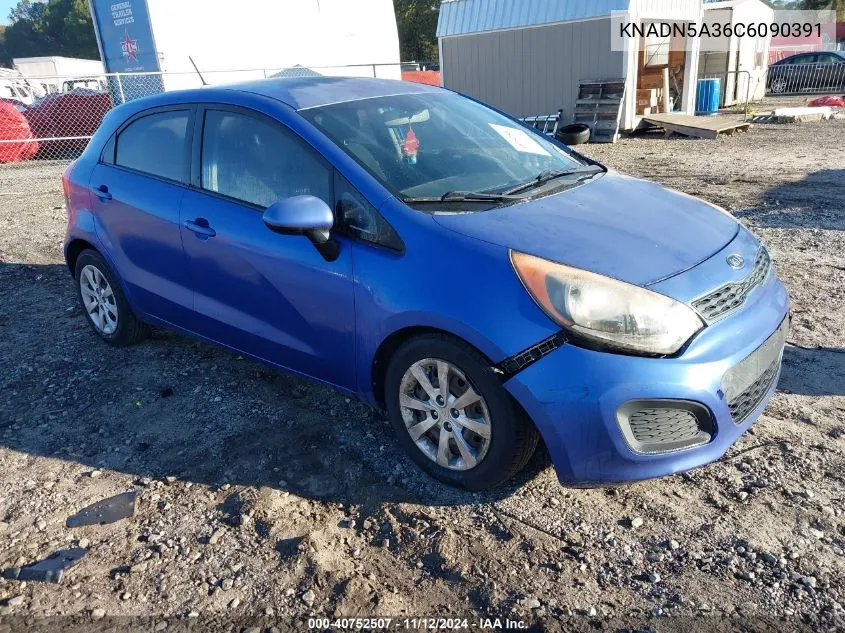 2012 Kia Rio5 Ex VIN: KNADN5A36C6090391 Lot: 40752507