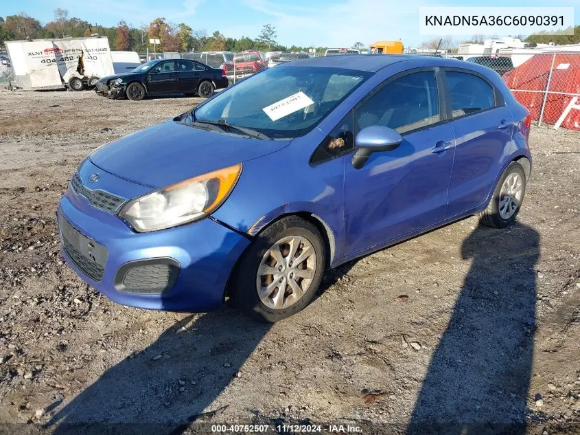 2012 Kia Rio5 Ex VIN: KNADN5A36C6090391 Lot: 40752507