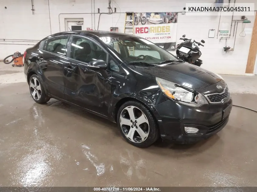 2012 Kia Rio Sx VIN: KNADN4A37C6045311 Lot: 40787218