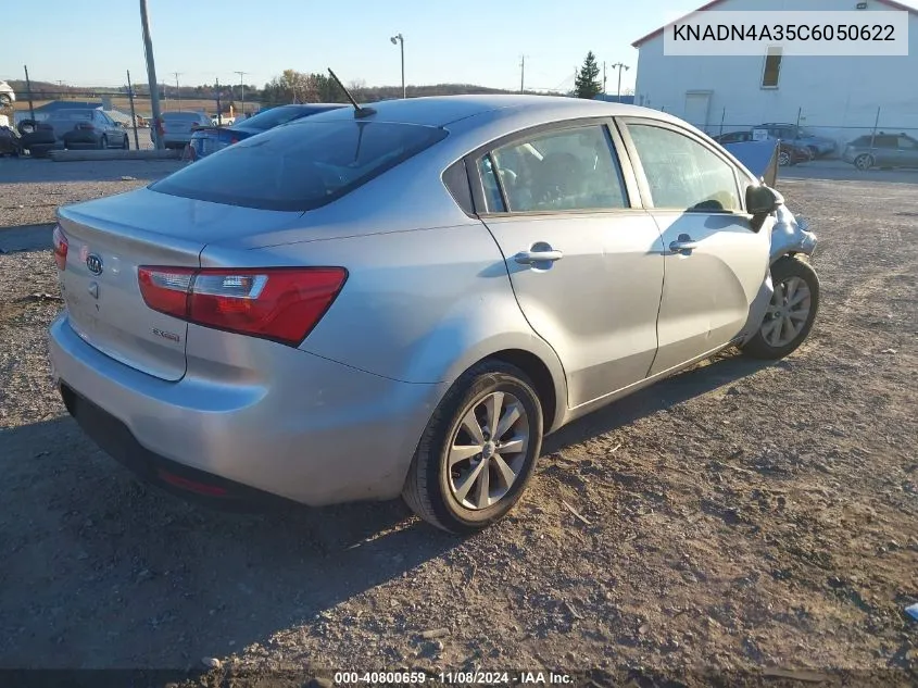 2012 Kia Rio Ex VIN: KNADN4A35C6050622 Lot: 40800659