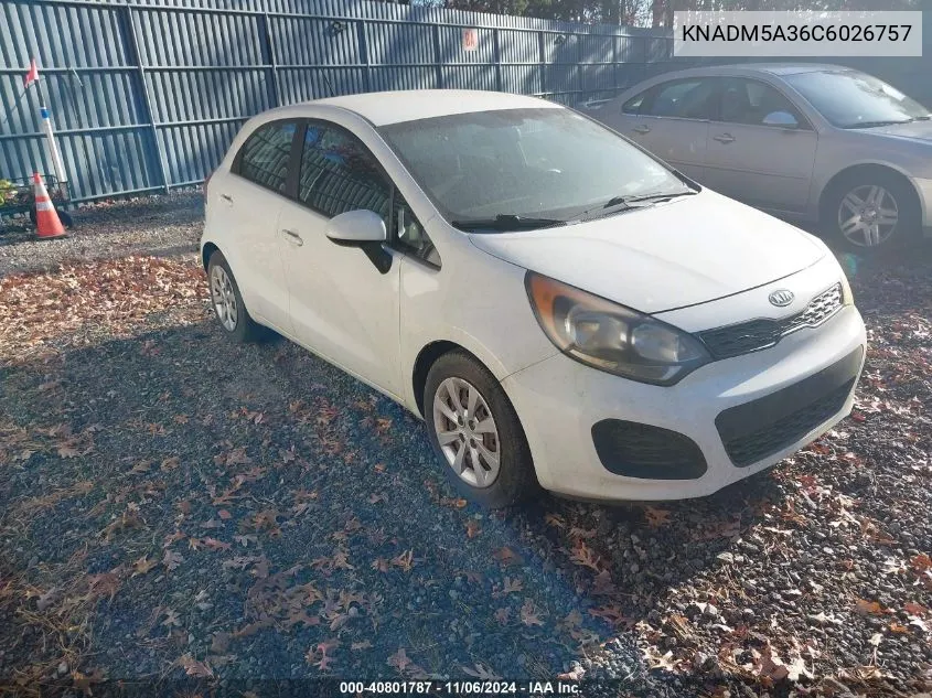 KNADM5A36C6026757 2012 Kia Rio5 Lx