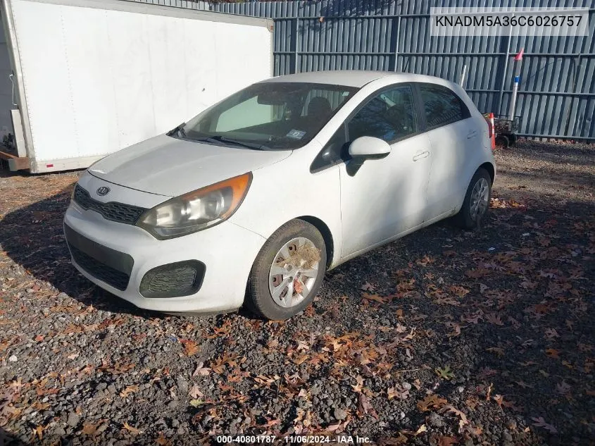 KNADM5A36C6026757 2012 Kia Rio5 Lx