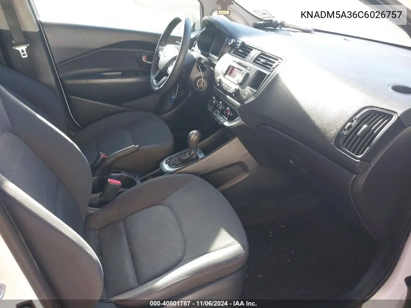 KNADM5A36C6026757 2012 Kia Rio5 Lx