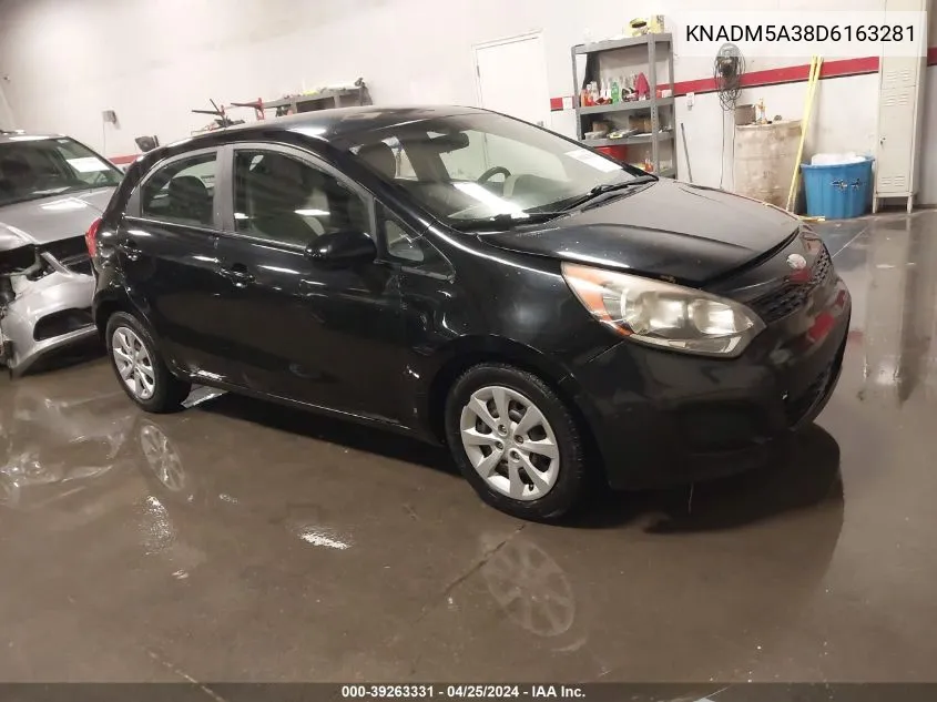 2013 Kia Rio Lx VIN: KNADM5A38D6163281 Lot: 39263331