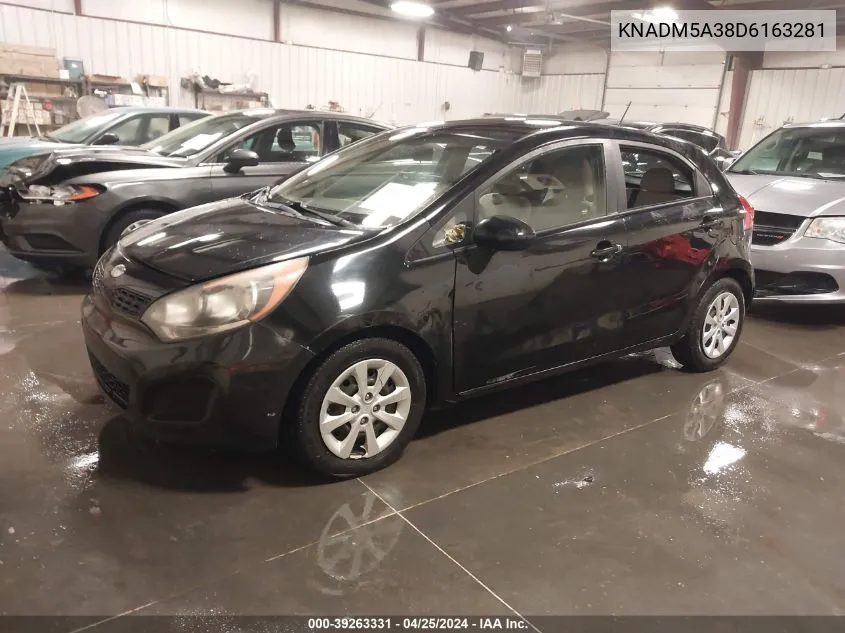 KNADM5A38D6163281 2013 Kia Rio Lx