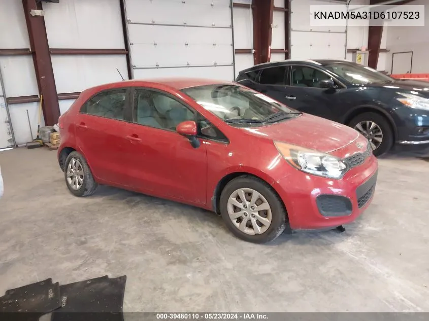 2013 Kia Rio Lx VIN: KNADM5A31D6107523 Lot: 39480110