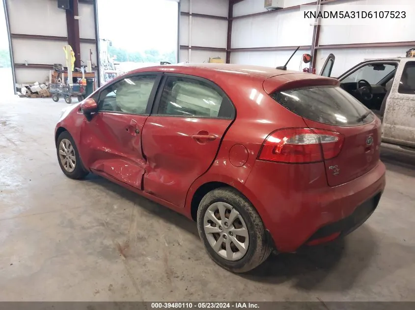 2013 Kia Rio Lx VIN: KNADM5A31D6107523 Lot: 39480110