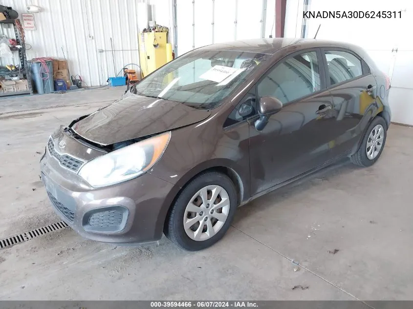 KNADN5A30D6245311 2013 Kia Rio Ex