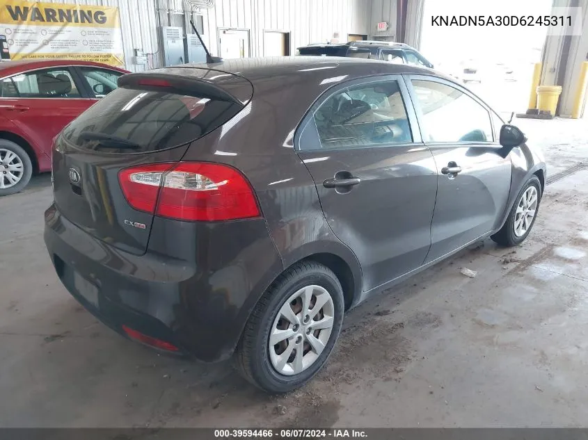 KNADN5A30D6245311 2013 Kia Rio Ex