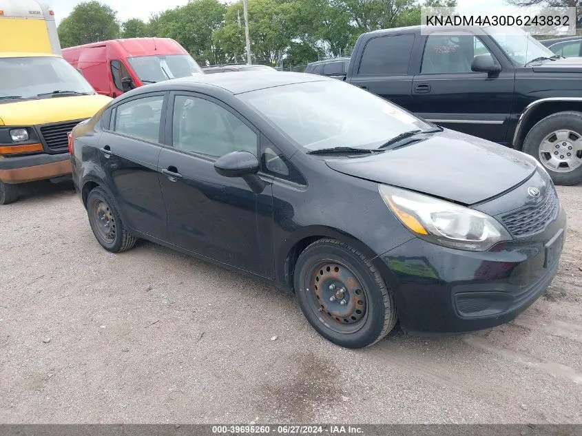 KNADM4A30D6243832 2013 Kia Rio Lx