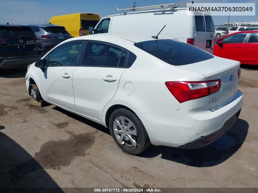 KNADM4A37D6302049 2013 Kia Rio Lx