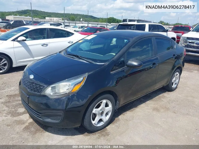 KNADM4A39D6278417 2013 Kia Rio Lx