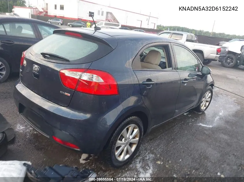 KNADN5A32D6152242 2013 Kia Rio Ex