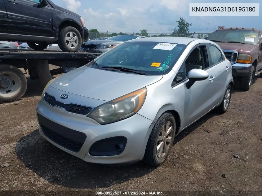 KNADN5A31D6195180 2013 Kia Rio Ex