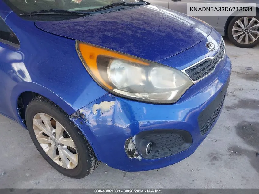 KNADN5A33D6213534 2013 Kia Rio Ex/Sx