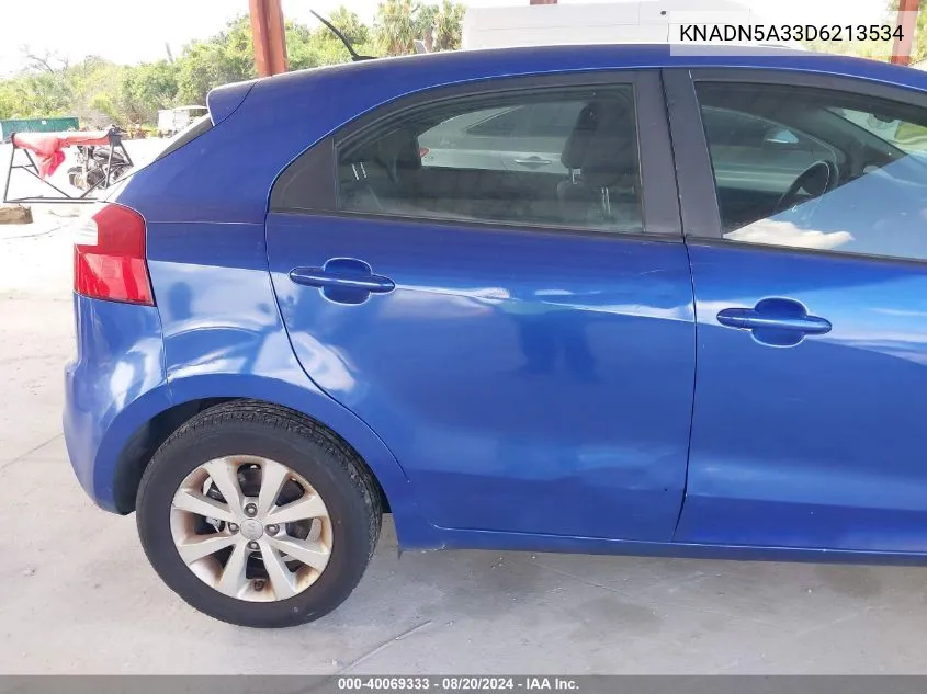 KNADN5A33D6213534 2013 Kia Rio Ex/Sx