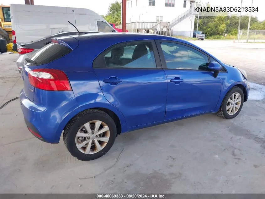 KNADN5A33D6213534 2013 Kia Rio Ex/Sx