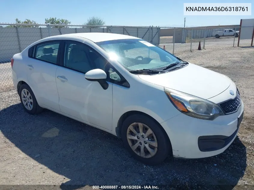 KNADM4A36D6318761 2013 Kia Rio Lx