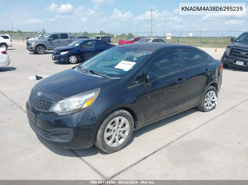 2013 Kia Rio Lx VIN: KNADM4A38D6295239 Lot: 40114894