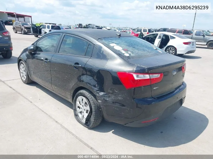 KNADM4A38D6295239 2013 Kia Rio Lx