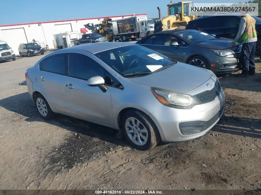 KNADM4A38D6274567 2013 Kia Rio Lx