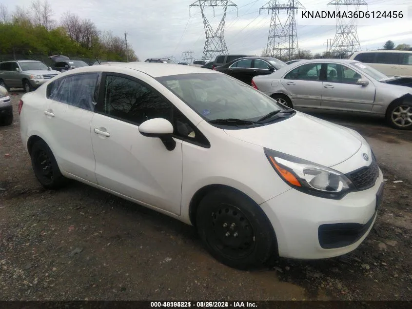 KNADM4A36D6124456 2013 Kia Rio Lx