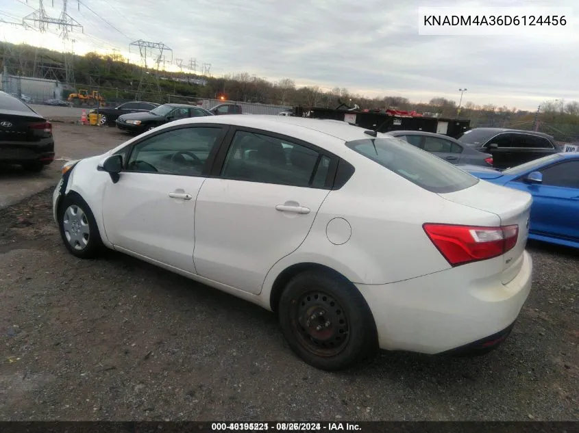 KNADM4A36D6124456 2013 Kia Rio Lx