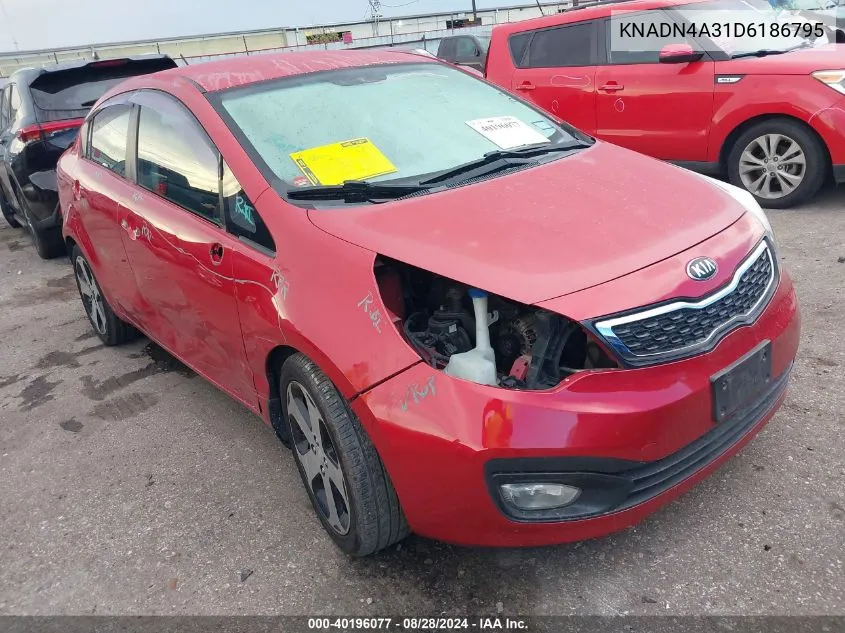 KNADN4A31D6186795 2013 Kia Rio Sx