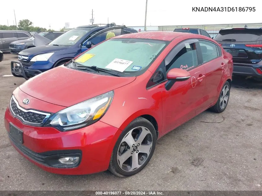 KNADN4A31D6186795 2013 Kia Rio Sx