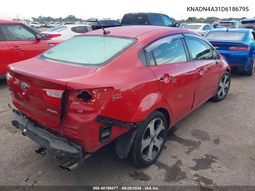 KNADN4A31D6186795 2013 Kia Rio Sx