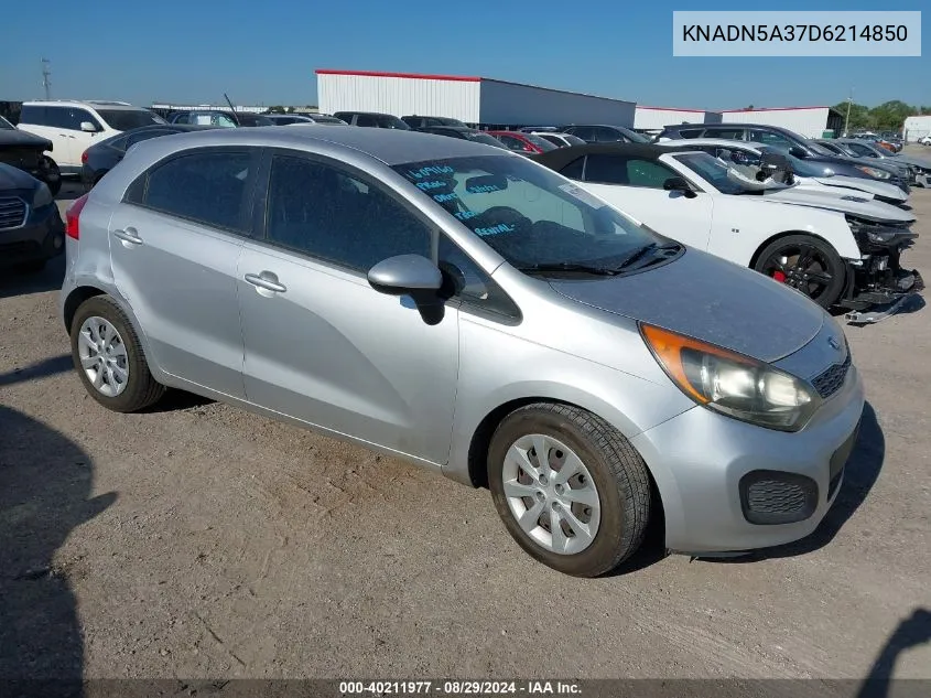 KNADN5A37D6214850 2013 Kia Rio Ex/Sx