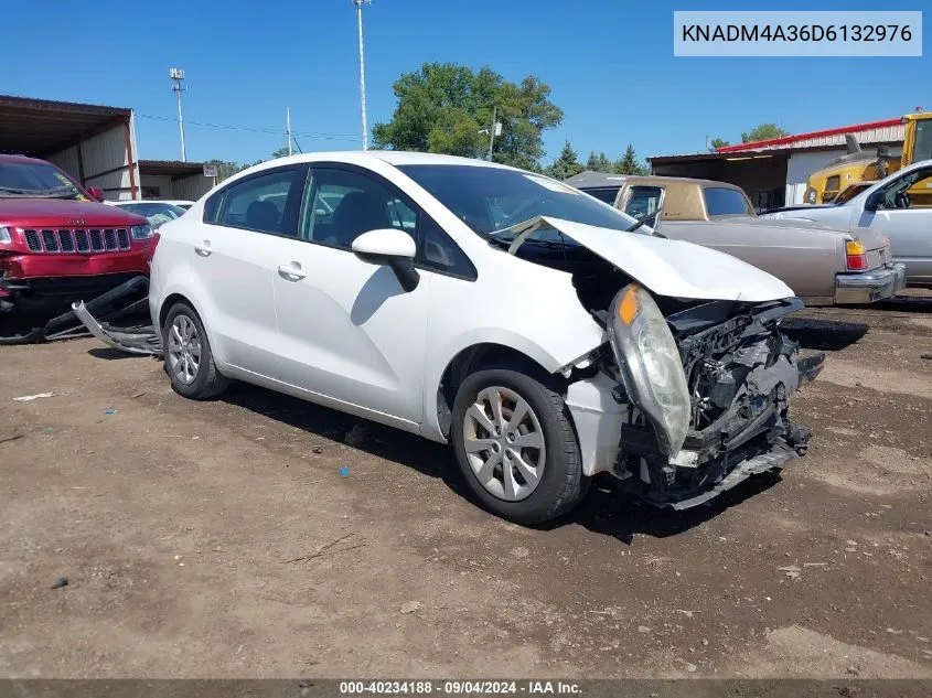 2013 Kia Rio Lx VIN: KNADM4A36D6132976 Lot: 40234188