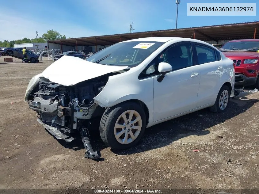 2013 Kia Rio Lx VIN: KNADM4A36D6132976 Lot: 40234188