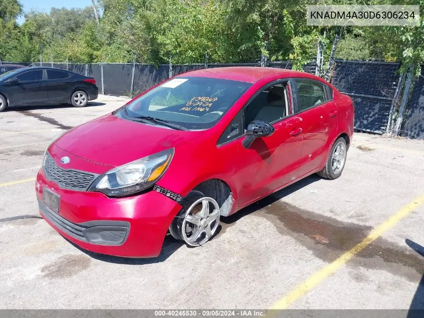 KNADM4A30D6306234 2013 Kia Rio Lx