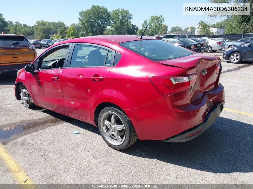 KNADM4A30D6306234 2013 Kia Rio Lx