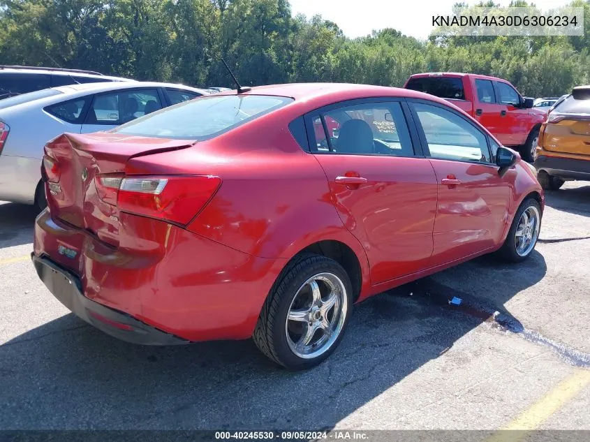 KNADM4A30D6306234 2013 Kia Rio Lx