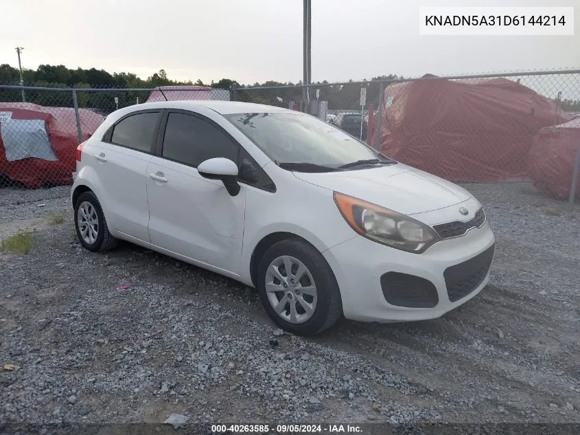 2013 Kia Rio Ex VIN: KNADN5A31D6144214 Lot: 40263585