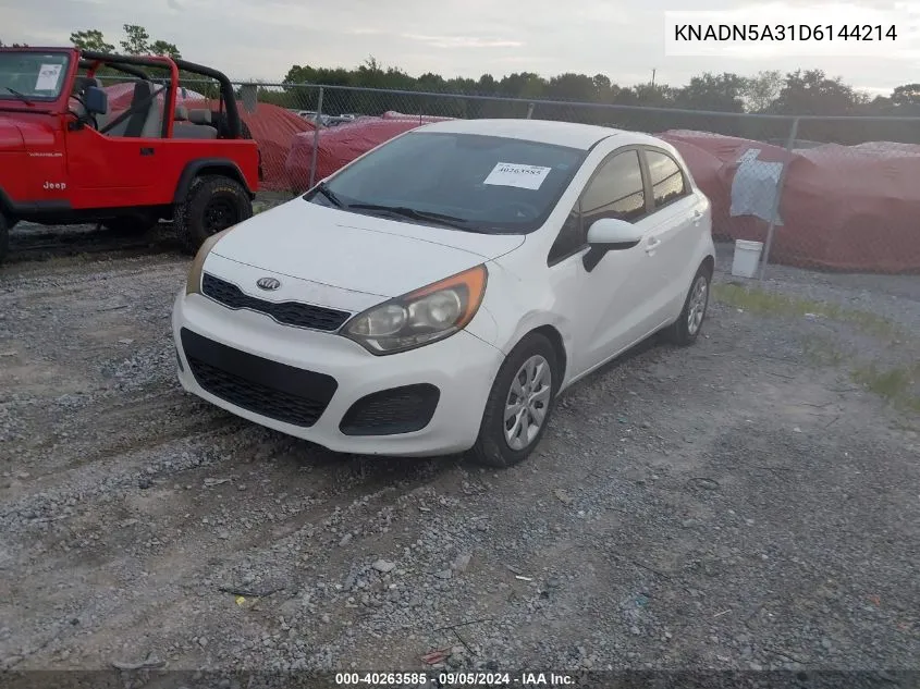 2013 Kia Rio Ex VIN: KNADN5A31D6144214 Lot: 40263585