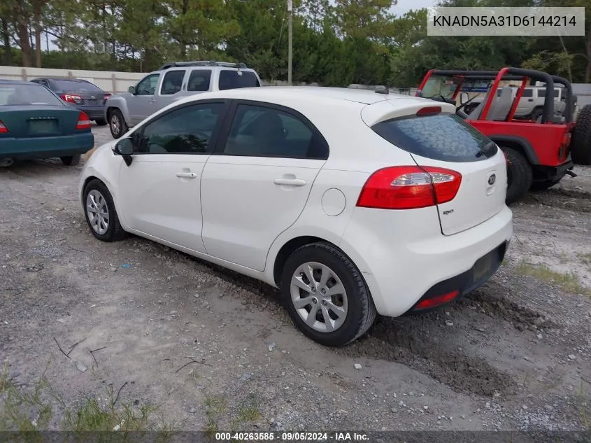 2013 Kia Rio Ex VIN: KNADN5A31D6144214 Lot: 40263585