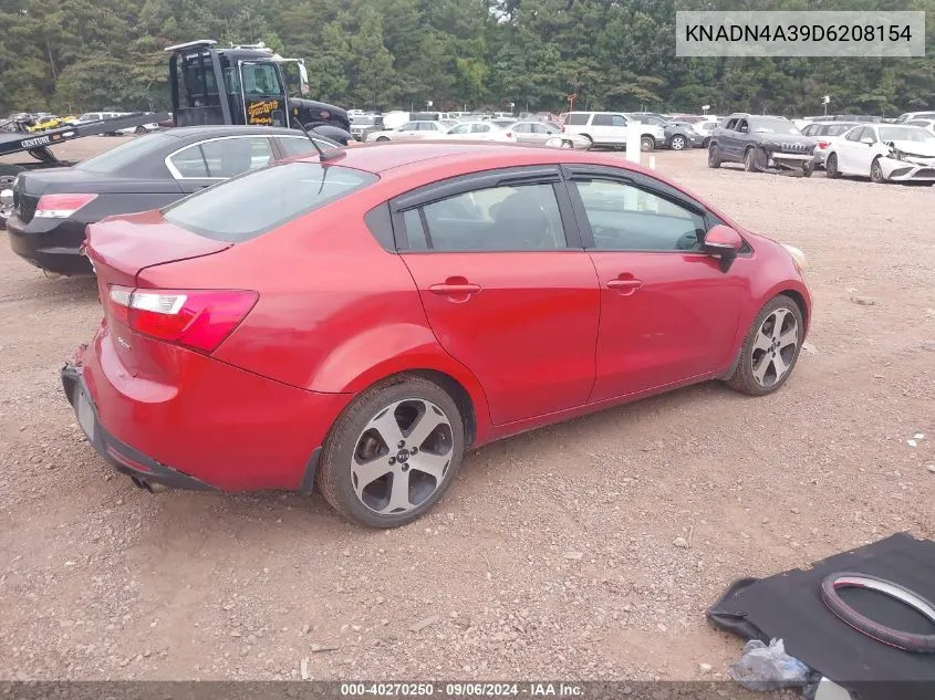 KNADN4A39D6208154 2013 Kia Rio Sx