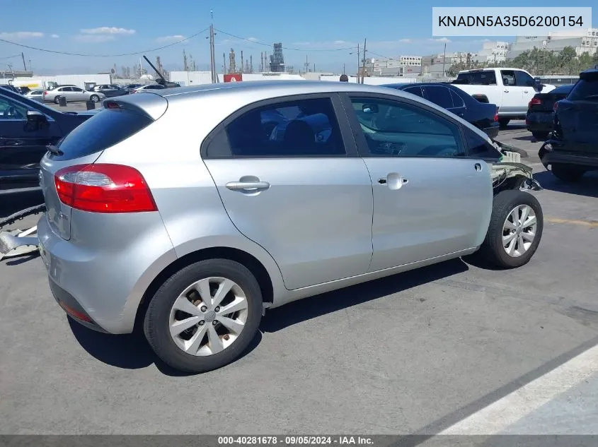 KNADN5A35D6200154 2013 Kia Rio Ex