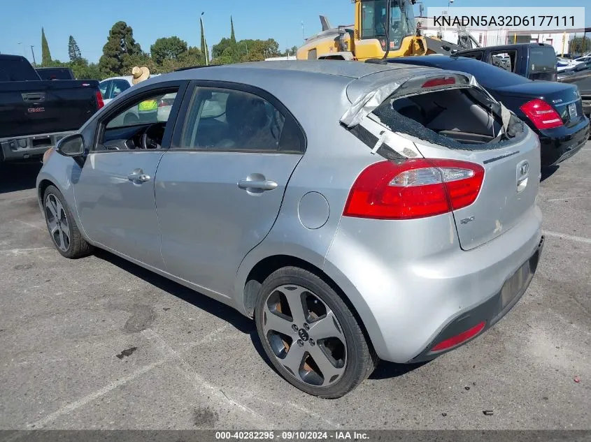 2013 Kia Rio Sx VIN: KNADN5A32D6177111 Lot: 40282295