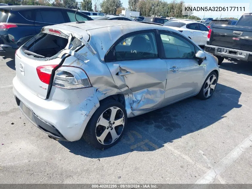 2013 Kia Rio Sx VIN: KNADN5A32D6177111 Lot: 40282295