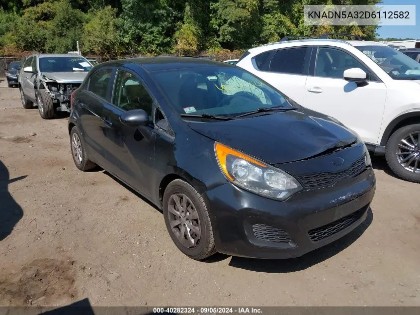 2013 Kia Rio Ex/Sx VIN: KNADN5A32D6112582 Lot: 40282324