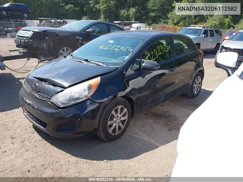 2013 Kia Rio Ex/Sx VIN: KNADN5A32D6112582 Lot: 40282324