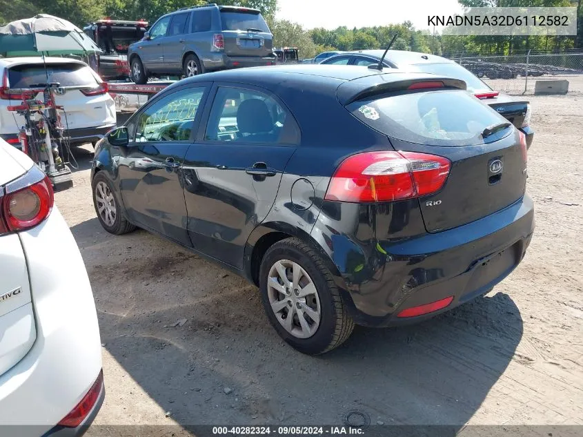 KNADN5A32D6112582 2013 Kia Rio Ex/Sx