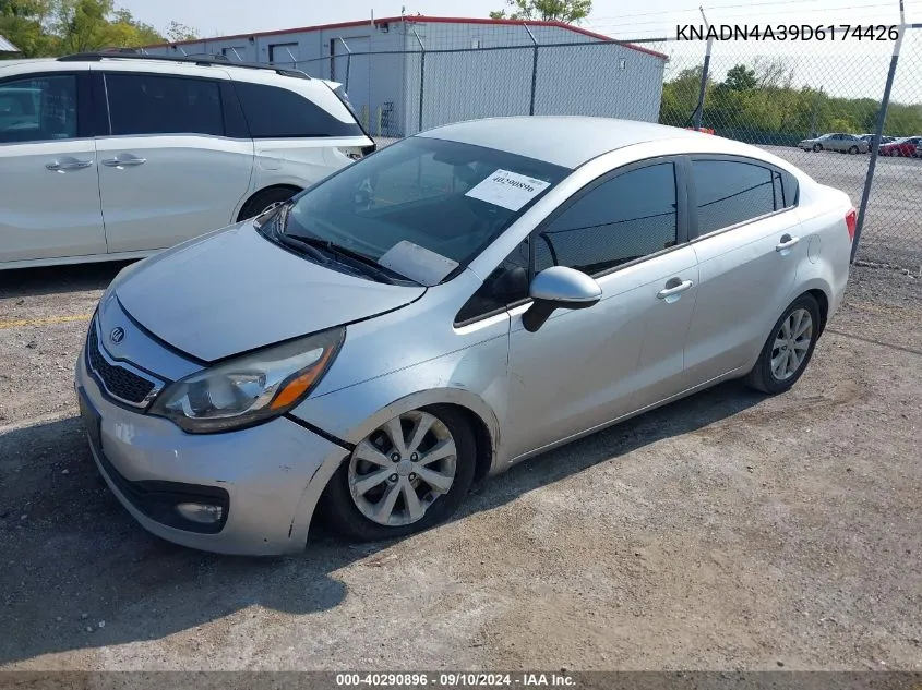 2013 Kia Rio Ex/Sx VIN: KNADN4A39D6174426 Lot: 40290896