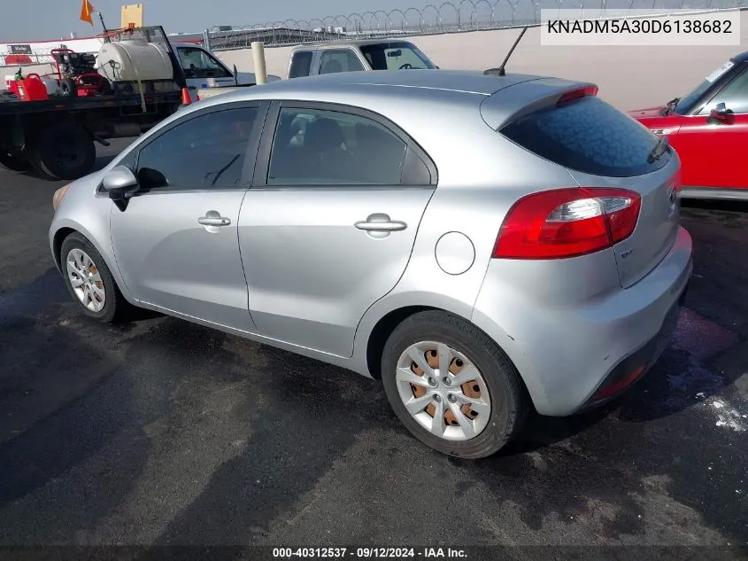 2013 Kia Rio Lx VIN: KNADM5A30D6138682 Lot: 40312537