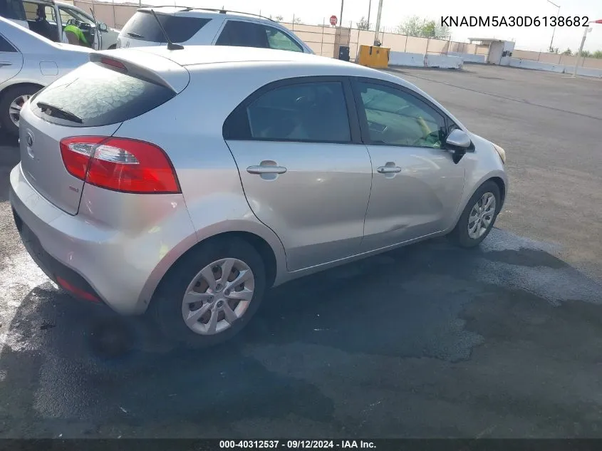 2013 Kia Rio Lx VIN: KNADM5A30D6138682 Lot: 40312537