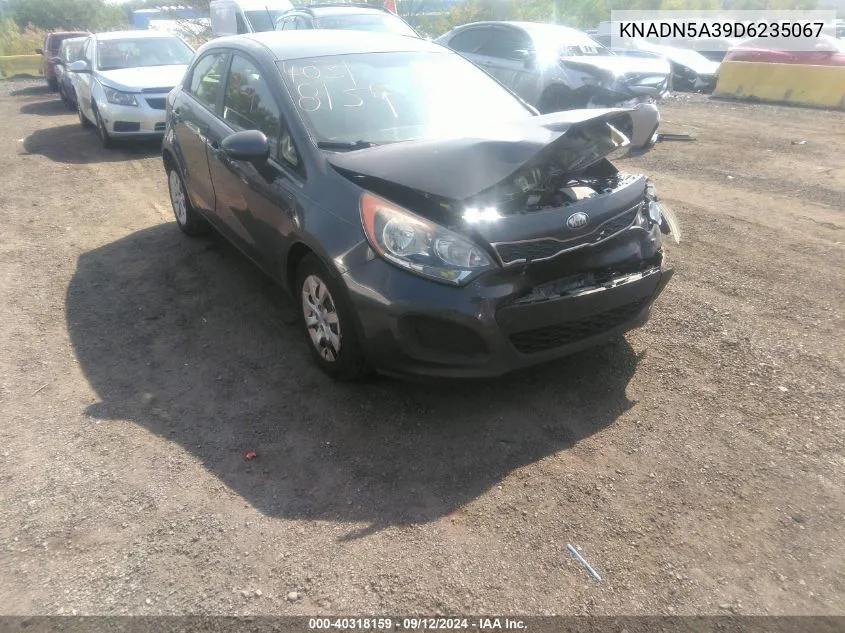 2013 Kia Rio Ex VIN: KNADN5A39D6235067 Lot: 40318159